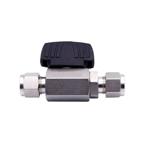 Vanne boisseau sphérique 2 voies acier inoxydable 316 de 6mm - 2