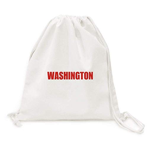 Sac de voyage toile cordon Washington motif ville rouge ultra résistant
