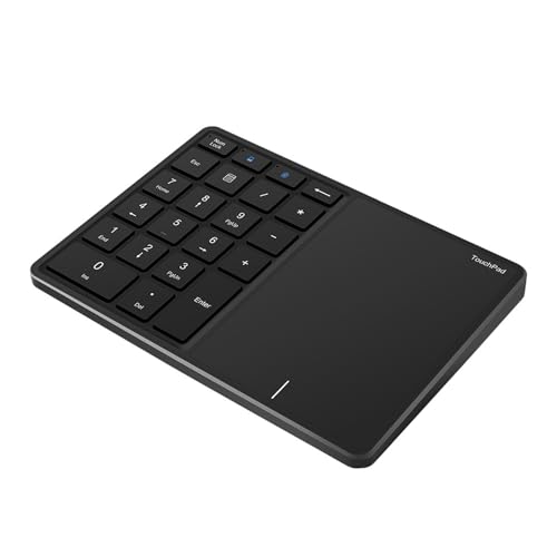 Sanpyl Numeric Keypad, 2 in 1 22 Keys 2.4G Touchpad Bluetooth 4.2 Number Pad, Type C Charging 500mAh...