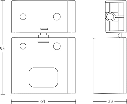 Steinel Corner Wall Bracket Black for Motion Sensor IS 180-2, Adapter, Accessory Bracket for Inner and Outer Corners - Image 2