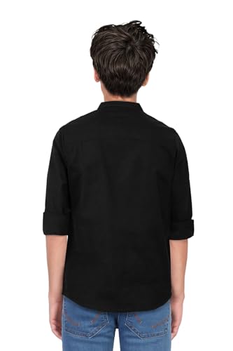 Image of Allen Solly Boys' Solid Cotton Kurta | Full Sleeve | Soft Breathable Feel | Festive & Wedding Ethnic Wear