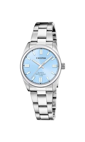 Montre femme Calypso acier inox 316L de qualité supérieure argentée