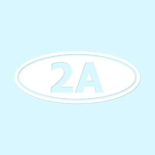 Second Amendment 2A Ammo - Vinyl Decal Sticker - 9" x 3.75" - White