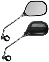 Espelho Retrovisor com Refletor para Bicicletas Urbanas, MTB Motos Visão Ampla Rotação 360° Alta Resistência, Antivibração, Ajuste Preciso Segurança no Trânsito, Acessório para Ciclismo e Motocicletas
