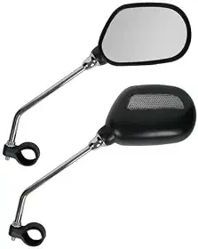 Espelho Retrovisor com Refletor para Bicicletas Urbanas, MTB Motos Visão Ampla Rotação 360° Alta Resistência, Antivibração, Ajuste Preciso Segurança no Trânsito, Acessório para Ciclismo e Motocicletas