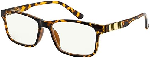 Eyekepper Progressive Multifocus Reading Glasses Blue Light Blocking Men No Line Multifocal Readers Brown/Tortoise +2.00