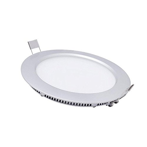 INST 12W 6.7-Inch LED Ultra-Thin Panel Light, Downlight, Round Shape with White Color Light