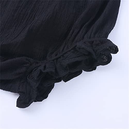 𝐃iaper 𝐂overs for Baby Girls Bloomers Cotton Linen Ruffle Bloomers for Newborn Infant Shorts Baby Underwear Cute2