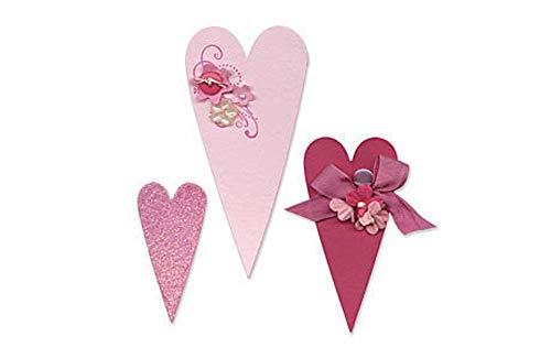 Sizzix Bigz Die 656335, Primitive Hearts, One Size, Pink