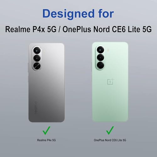 Image of amazon basics Back Case Cover for Realme P4x 5G | Scratch-Resistant Back Cover | Clear