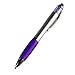 MiSiBao Stylus Pens for Touch Screens, Medium Point Pens with Crystals for Women and Kids Black Ink Pen with Stylus Ballpoint Pens with Comfort Grip for The Ipad（5 Count+3 Refills）
