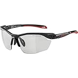 Varioflex + Fogstop ALPINA Unisex - Erwachsene, TWIST FIVE HR VL+ Sportbrille, black-red-white, One size