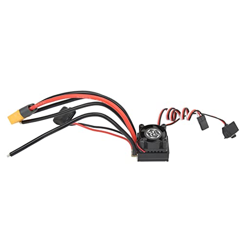 Motor Brushless 380 13.5T Sensored com TS80A Brushless ESC Combo Preto para 1/12 1/14 RC Car