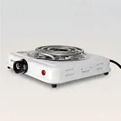 Fogareiro Elétrico Portátil Premium 1000W 1 Boca 110V Para Camping Viagem Narguilé Cozinha