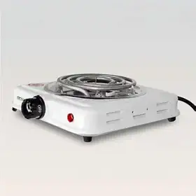Fogareiro Elétrico Portátil Premium 1000W 1 Boca 110V Para Camping Viagem Narguilé Cozinha