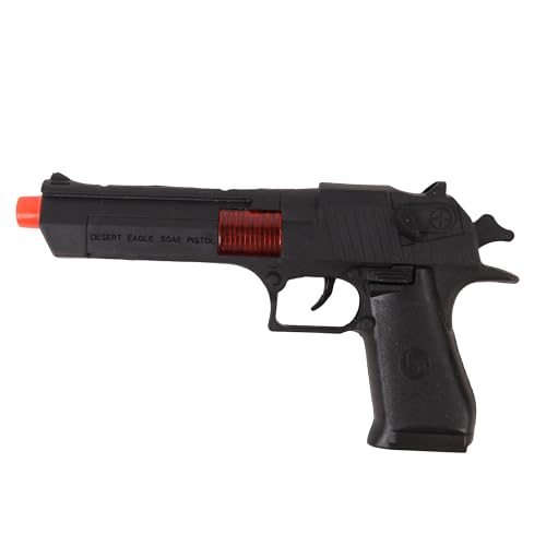 FLYPOP'S - Pistolet - Accessoires de Déguisement - 187508 - Noir - Plastique - Policier - Jouet Enfant - Carnaval - Costume - 23 cm x 12 cm - À Partir de 3...