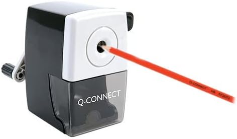 Q-Connect Desktop Pencil Sharpener Black (Autostop feature prevents over sharpening) KF02291