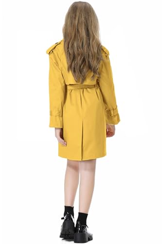 Image of Betusline Womens & Girls Waterproof Trench Coat Double Breasted Lapel Overcoat Outerwear, 3 Years - Women 2XL