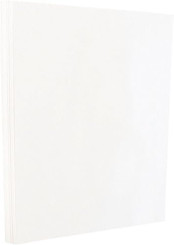 JAM PAPER Cartulina de colores de 80 libras, brillante, 2 caras, cubierta de 8.5 x 11 pulgadas, 7.62 ozm, color blanco, 250 hojasresma