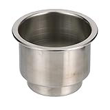 Seachoice Boat Drink Holder, Recessed, Blue LED, Stainless Steel