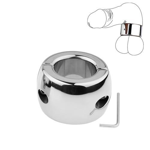 Stainless Steel Men's Weighted Exercise Accessory Ring, Training Tool 35mm-A394US (Screw Model, 40mm)
