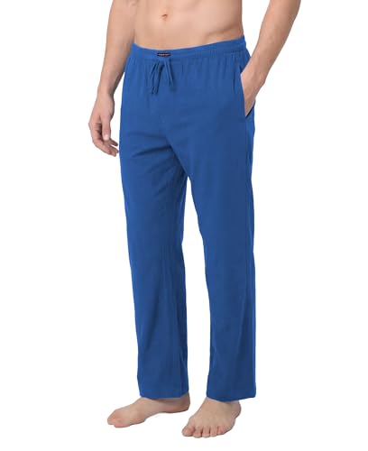 Image of Andrew Scott Men's Cotton Lounge Pants | Sleep Pajama Bottoms| Multi Packs | Drawstring & Pockets