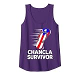Chancla Survivor Puerto Rico Funny Spanish Joke Gift Idea Tank Top