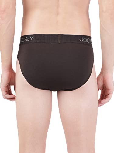 Image of Jockey IC31 Men's Supima Cotton Elastane Stretch Solid Brief with Ultrasoft Waistband
