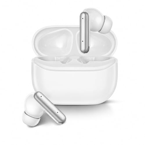 Image of Air Pro True Wireless Bluetooth Earbuds with 32H Playtime, Bluetooth 5.3, ENC HD Mic, Deep Bass, Type-C Fast Charging, Touch Control, Voice Assistant Support for Android & iOS - White