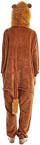 Vista 2 de Pijama unisex para adultos, para disfraz de león, disfraz de Halloween
