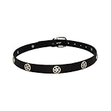 Dayneq Western-Lederhutband Hutband aus Leder für Cowboyhüte & Westernhüte -LK-164-Schwarz