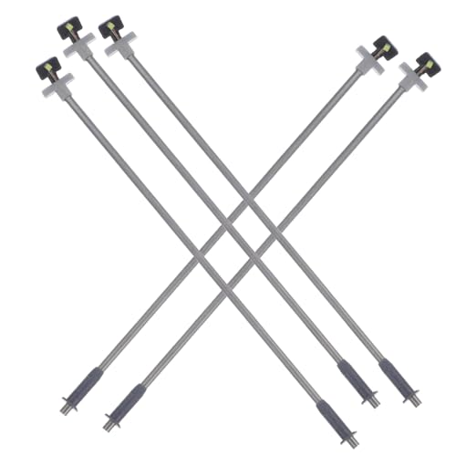 HOMSFOU 5pcs Miniature Street Lamp Model Light Ornament for Scene Decor for Dollhouse and Sand Table Landscape Material Flat Bottom for Stability