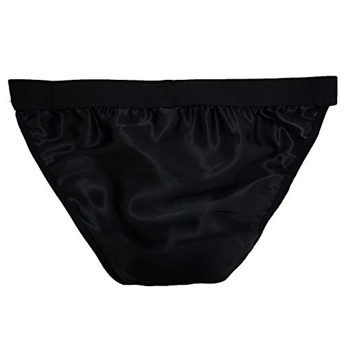 Mens 100% Silk Sexy Breathable Stretch Briefs Soft Underwear Panties Stretch Waistband