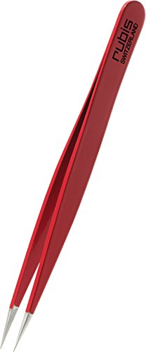 Rubis Switzerland Red Point Tweezers - 1K006