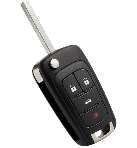 Télécommande de rechange pour clé Chevy Cruze et Camaro boîtier 4 boutons flip