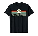 Santa Cruz CA Kalifornien - Retro 70er 80er Jahre Surfer T-Shirt