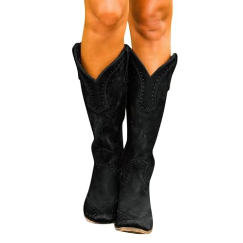 Santiag Femme Chaudes contre le Froid et Bottes de Marche pour Femmes Actives