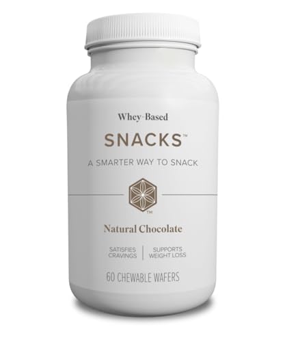 Isagenix Snacks - Nutritionally Balanced Whey-Based Snack - Natural Chocolate Flavor - 60 Chewable