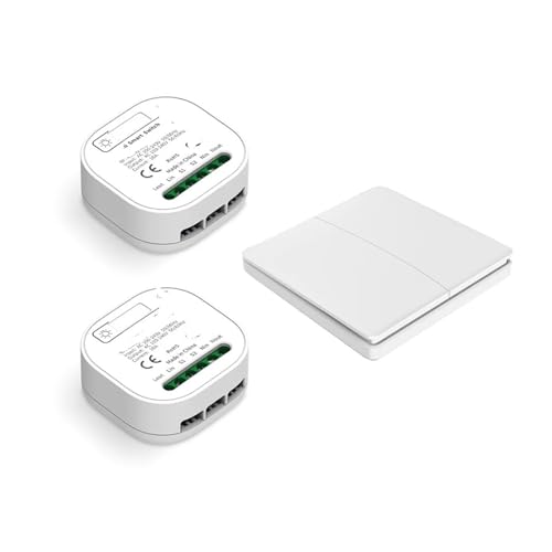 Panneau mural bidirectionnel 16A kit récepteur et double télécommande sans fil pour maison