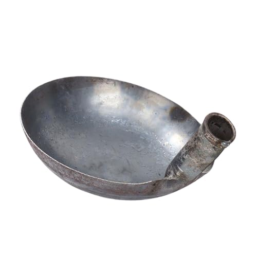 Gadpiparty Cucharón de Hierro Grueso para Jardín y Cocina Pala Portátil Resistente para Agua Alimentación y Mezcla Industrial Mango de Uso Multifuncional Agricultura y Hogar