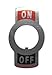 Power First 2VLP5 Toggle Switch Legend Plate, M12, Pk25