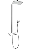 Hansgrohe Showerpipe Duschsystem Raindance Select chrom KB Raindance E air 1jet 360mm EcoSmart, 27286000