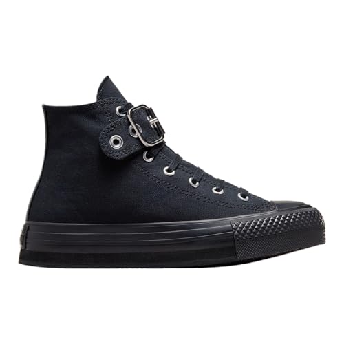 Converse Chuck Taylor All Star Eva Lift Meta Noir - Girls' Grade School (A07670C, Black/Black/Black)