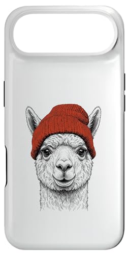 Funny Alpaca Animal Beanie �X�}�z�P�[�X iPhone Air �p