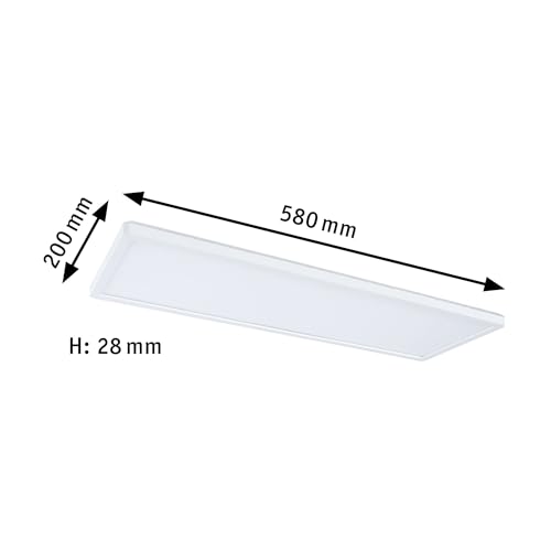 Paulmann 79927 LED panel Atria Shine 580x200mm 3-Step-Dim rectangular incl. 1x22W Warm white White Plastic Ceiling lum. Lighting system 3000K - Image 2