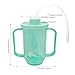 GREUS Elderly Sippy Cup, Dysphagia Cups, 12oz Adult Sippy Cup for Elderly Spill Proof Convalescent Feeding Cup with Straw, Drinking Aids for Parkinson, Disabled, Handicapped, Stroke