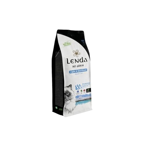 Lenda Gato Adult Light & Sterilized 2 kg - Pienso para Gatos Esterilizados o con Sobrepeso - Comida Light para Gato Adulto - Pienso Natural para Gatos Bajo en Calorías