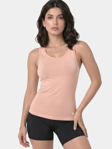 Image of Enamor E025 Essentials Stay New Slim Fit Soft, Naturally Breathable Cotton Fabric Tank Top For Women