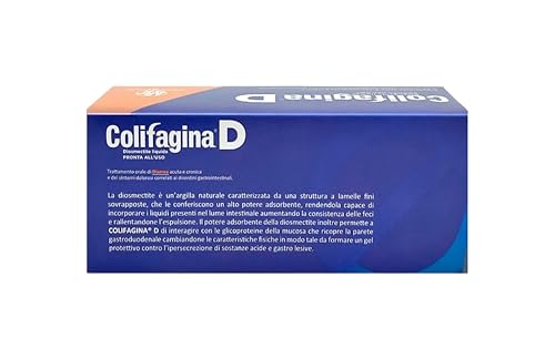 Colifagina D 12 bustine 15 ml - Indicato per diarrea acuta e cronica, disturbi gastrointestinali, dolori addominali - con diosmectite per il benessere intestinale - 2