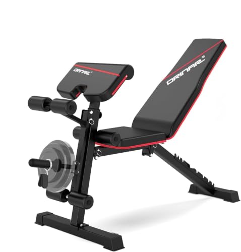 Orinar Weight Bench Press, Strength Training Adjustable Workout Benches for Full Body, Gym Benches for Incline Decline Exercise